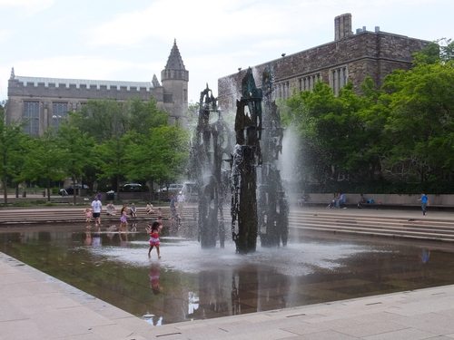 fountain at Princeton