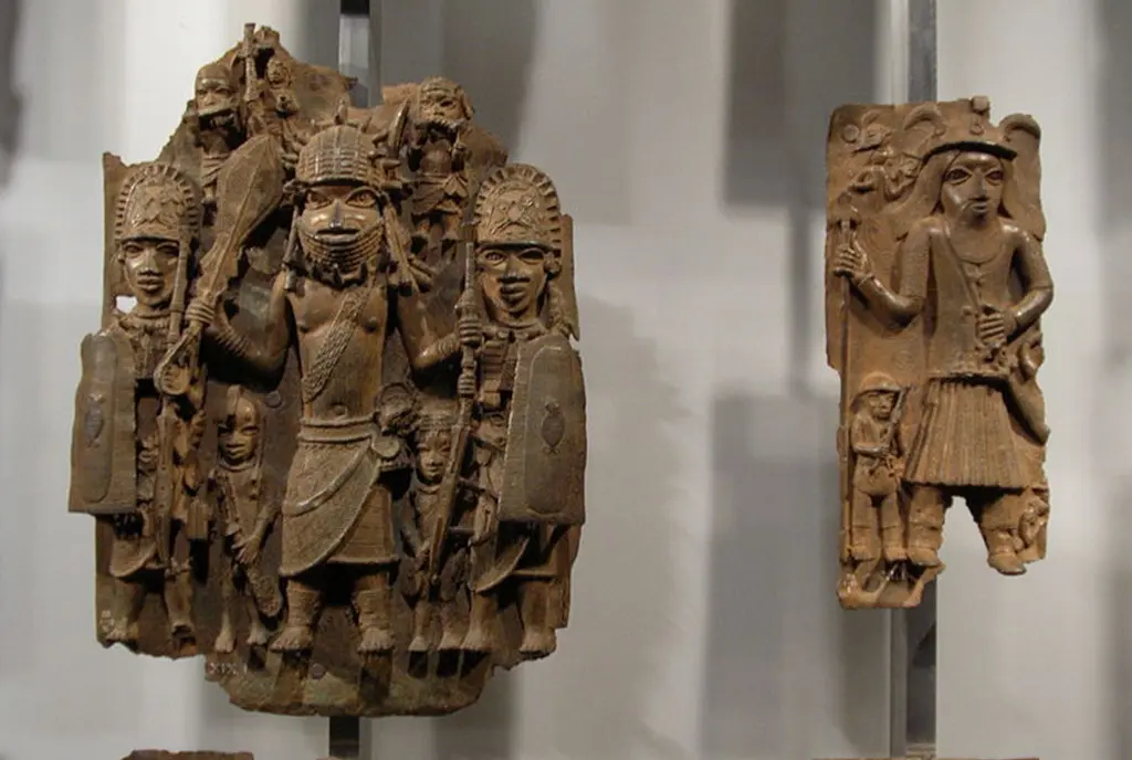 A Benin bronze returned from a British Museum to the rightful country of ownership, Nigeria.