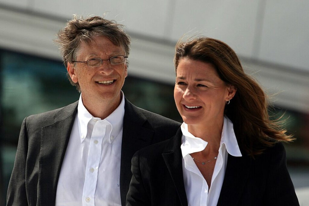 Bill and Melinda Gates, billionaires who have agreed to give away at least half their fortunes by the time of their death.