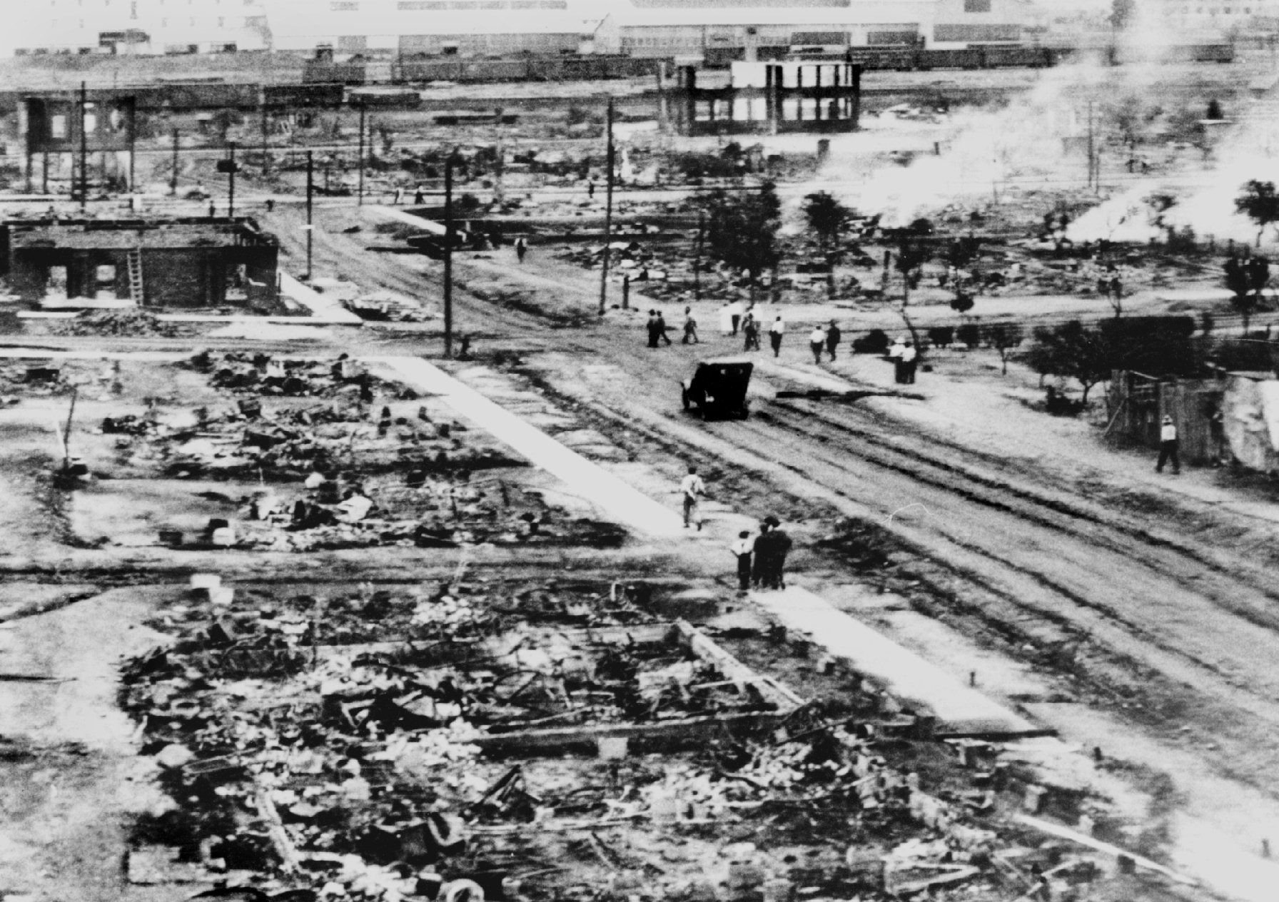 Aftermath of the Tulsa race massacre, June 1, 1921.