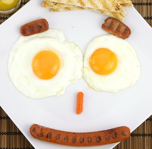 Smiling eggs